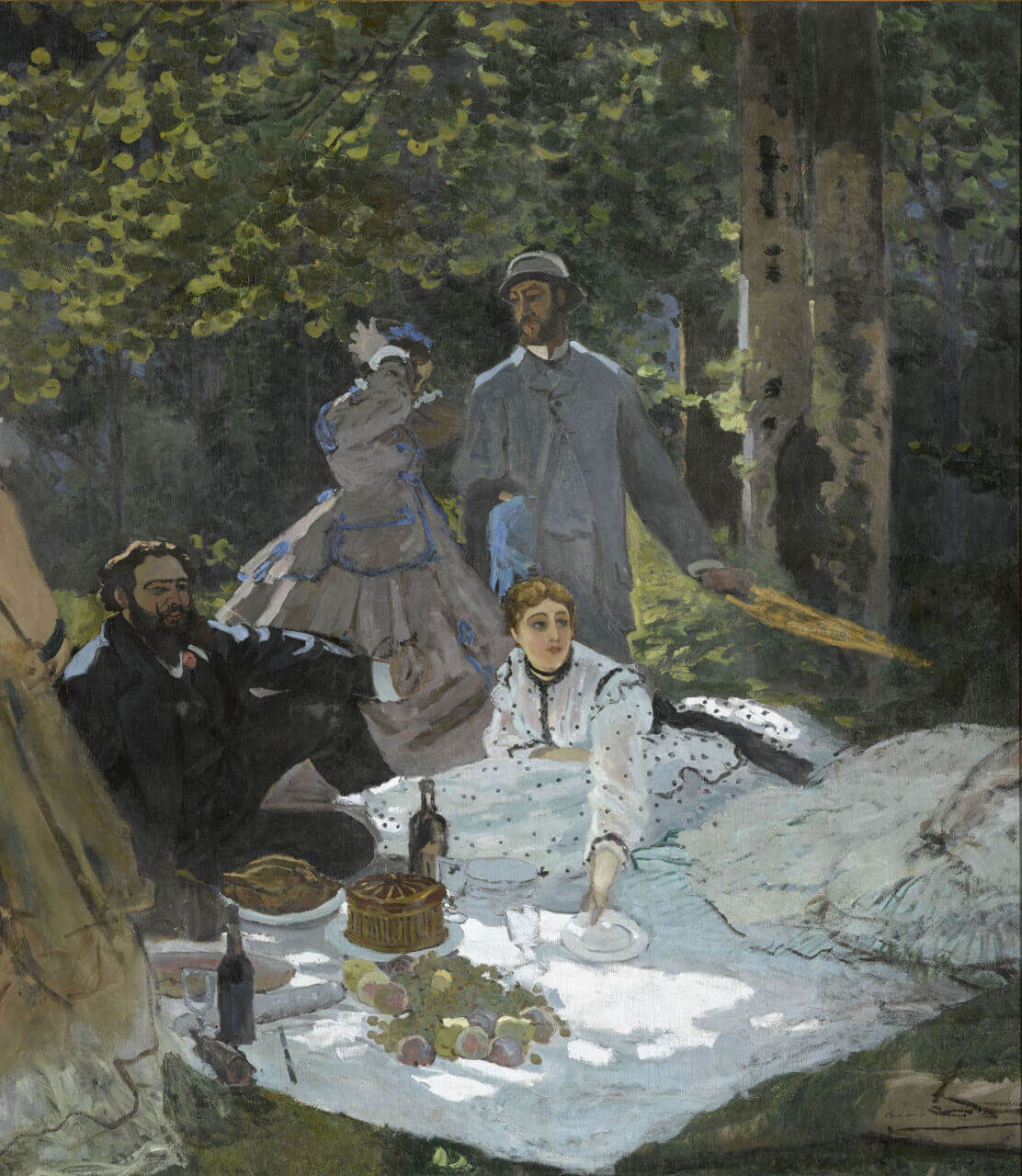 Le déjeuner sur l’herbe  (entre 1865 et 1866) olio su tela, 248,7x218 cm. inv. RF 1987 Paris, Musée d’Orsay © RMN-Grand Palais (musée d’Orsay) / Benoît Touchard