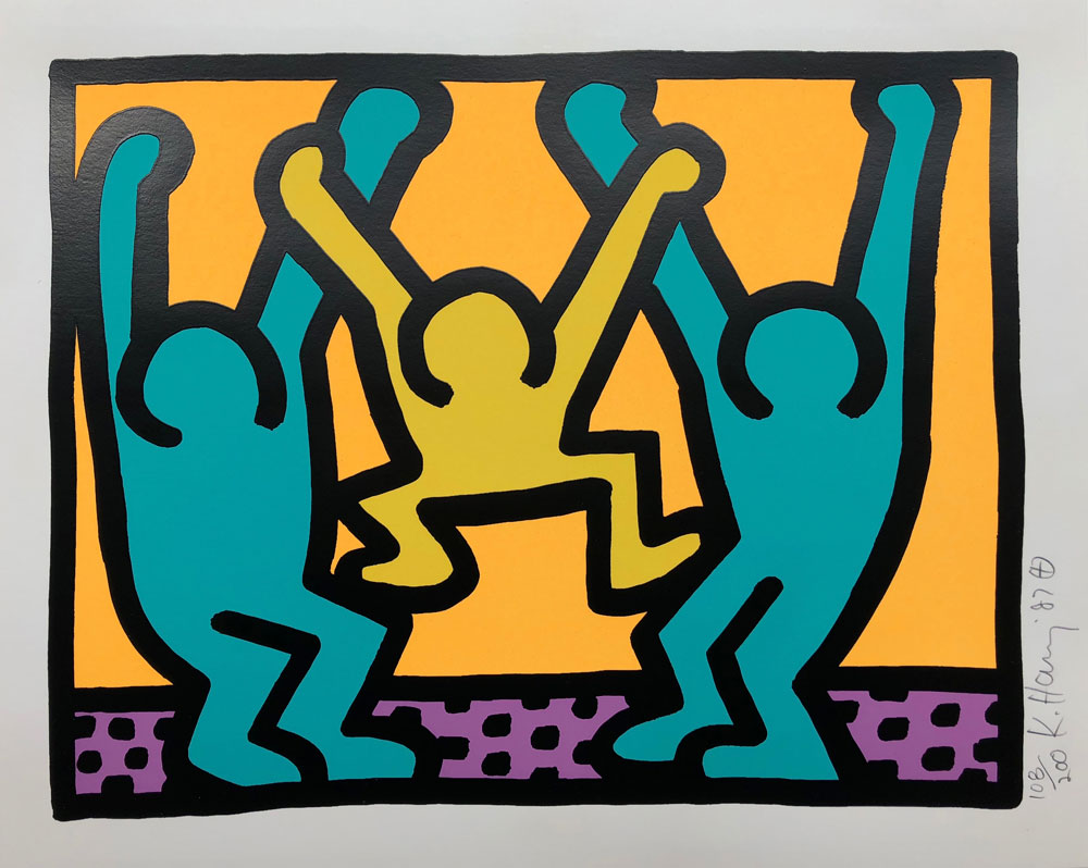 Keith Haring - Pop Shop I,1987 Courtesy of Galerie Haas & Gschwandtner